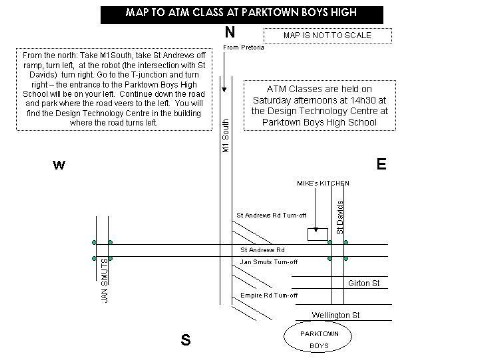 Map to the ATM Class at ParkTown Boys High School